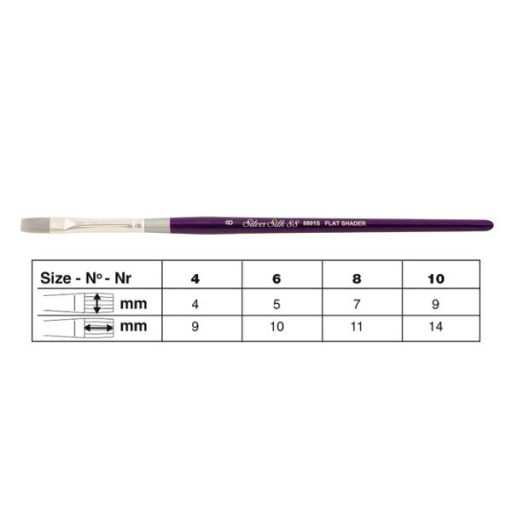 Silver Brush Silver Silk - lapos ecset