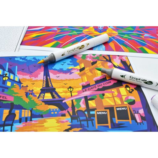 GRAPH'IT GO Marker számfestő készlet - Városi naplemente