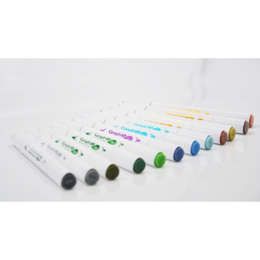 GRAPH'IT GO kétvégű akrilfilc készlet - 12 db-os, tájkép színek