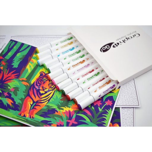 GRAPH'IT GO Marker számfestő készlet - Trópusi kaland