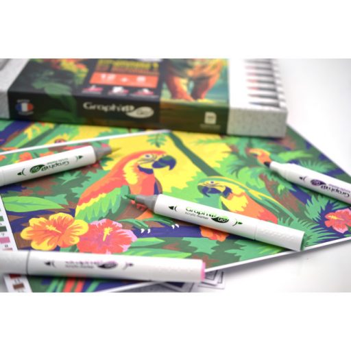 GRAPH'IT GO Marker számfestő készlet - Trópusi kaland