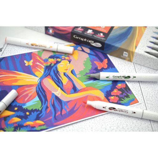 GRAPH'IT GO Marker számfestő készlet - Fantáziavilág