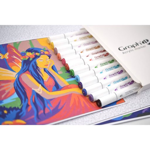 GRAPH'IT GO Marker számfestő készlet - Fantáziavilág