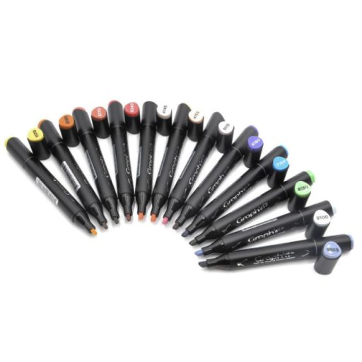 GRAPH'IT kétvégű alkoholos marker, 12 db-os készlet - Manga