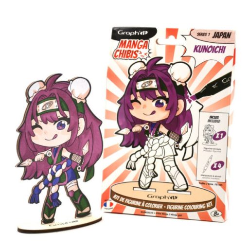 GRAPH'IT Chibi figura színező készlet - Kunoichi