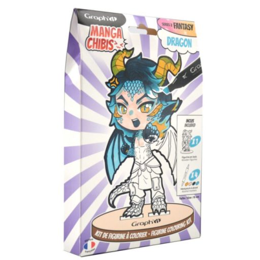 GRAPH'IT Chibi figura színező készlet - Sárkány