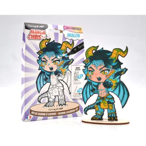 GRAPH'IT Chibi figura színező készlet - Sárkány