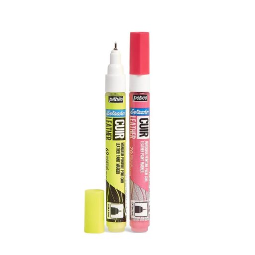 Pébéo Setacolor bőrfilc készlet, 2 db - Flurorescent