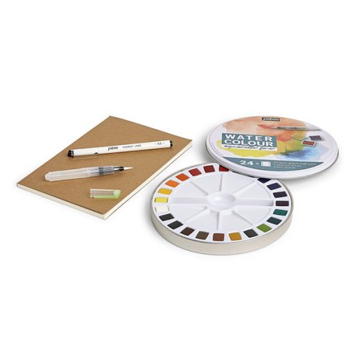 Pébéo Fine akvarell kezdőkészlet - kiegészítőkkel