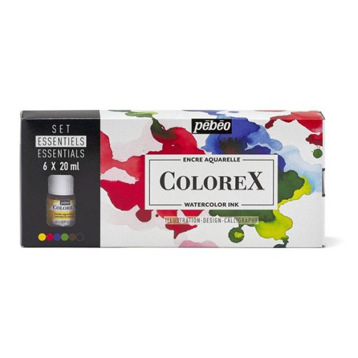 PÉBÉO Colorex akvarelltinta készlet, alapszínek - 5 db