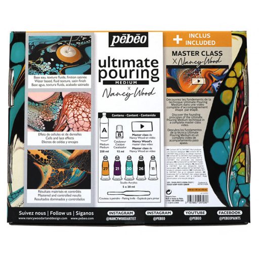 Pébéo Pouring akrilfolyatásos technika kezdőkészlet