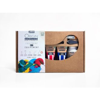   Pébéo Origin akrilfesték készlet - Kezdőkészlet, kiegészítőkkel