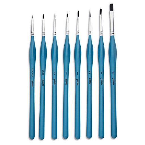 Pébéo szintetikus ecsetkészlet, akvarellhez - 8 db