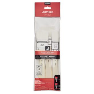   Pébéo Nylon ecsetkészlet, alapozáshoz, lakkozáshoz - 3 db