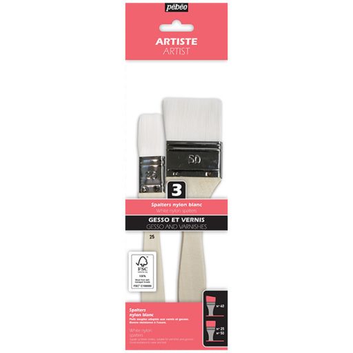 Pébéo Nylon ecsetkészlet, alapozáshoz, lakkozáshoz - 2 db