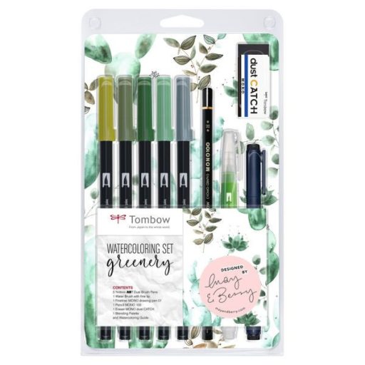 Tombow ecsetfilc készlet akvarellfestéshez - "Floral"
