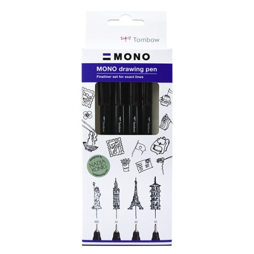 Tombow Mono Drawing tűfilc készlet, 4 db - páros